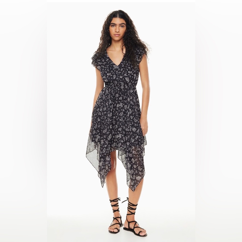 Aritzia Black and White Asymmetrical Dress